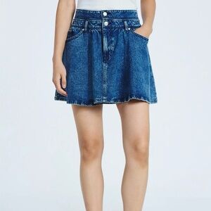 Scoop Classic Blue Denim A-Line Mini Skirt new with tags size 10